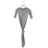 Organic Bamboo Knotted Gown Grey